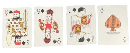 special edition natives nigerian king, queen, jack and ace of spades court set