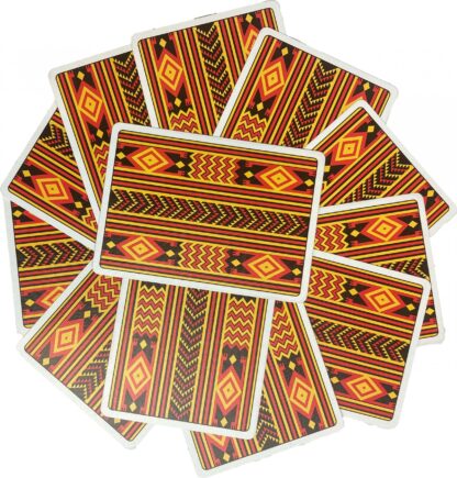 special edition natives nigerian playing cards displayed in a fan configuration